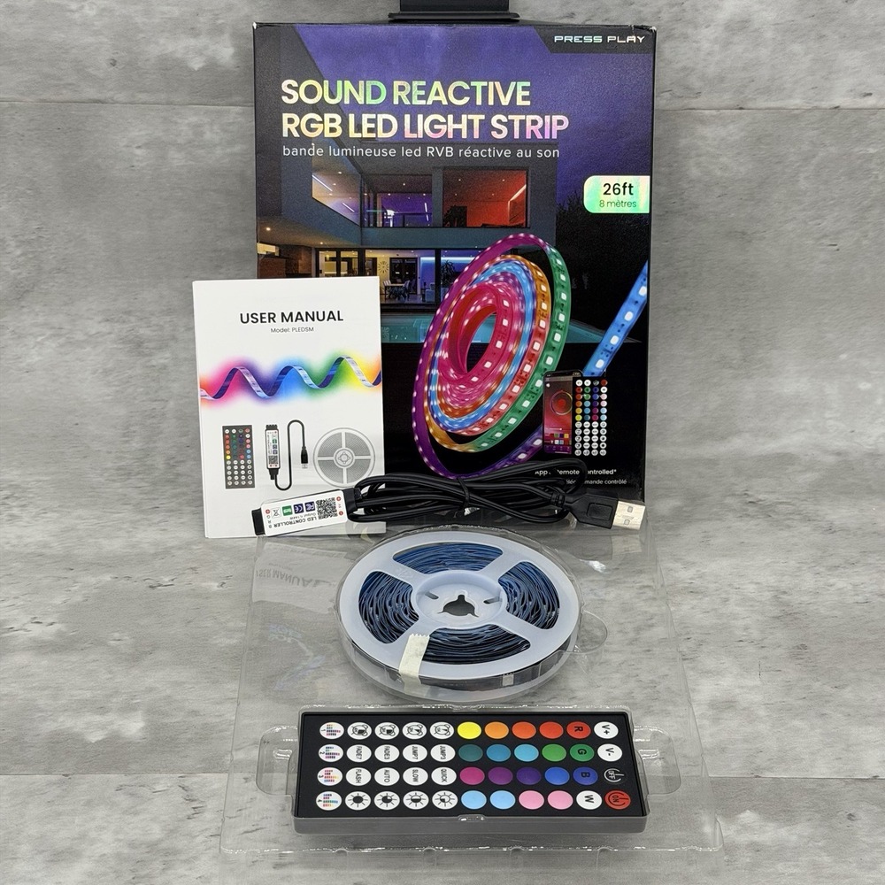 LED Strip Lights 26 RGB Color Changing Smart Control Music Sync Controller